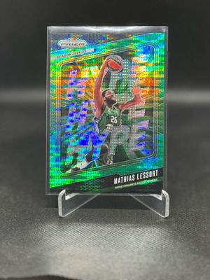 2024-25 Panini EuroLeague Prizm Lessort Hype Green Pulsar card like new, Panathinaikos