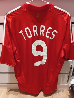 Liverpool FC 2008/09 Home Jersey Fernando Torres XL Like New