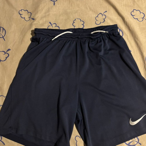 Nike Dri-Fit athletic football shorts, blue, size L