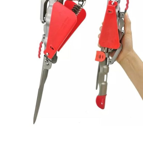 Automatic self-hooking fishing rod holder with two springs new