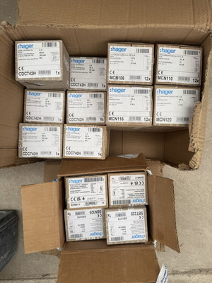 Electrical Supplies new, assorted Hager components