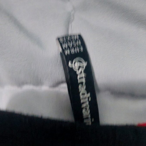 Stradivarius jumpsuit black with red sporty stripe medium like new