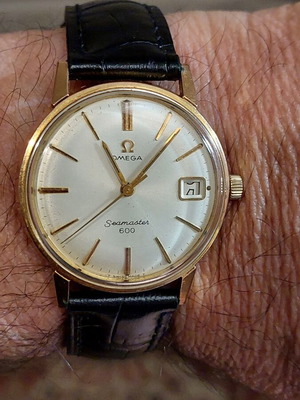 Omega Seamaster 600 wristwatch used, manual wind 1966