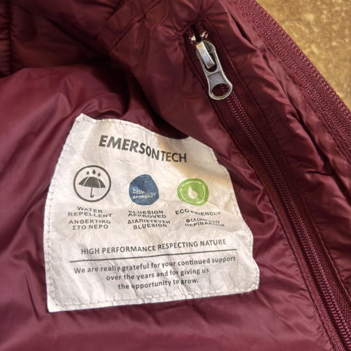 Emerson women's teen puffy jacket like new, burgundy, size M/L