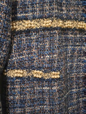 Zara Basic blue tweed jacket like new