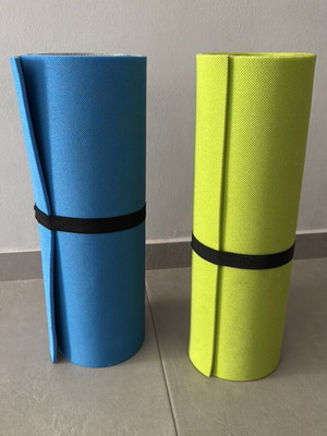 Gym mats used, set of 2, ideal for camping