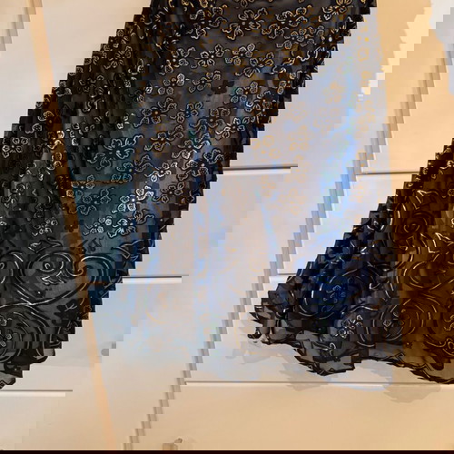 Σετ βραδινό μαύρο με χρυσό σαν καινούργιο, εφαρμογή small