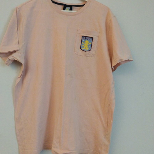 Avfc men's mako t-shirt like new, salmon color, size L