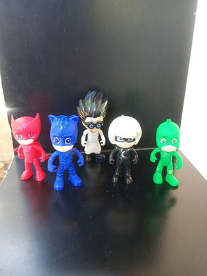 PJ Masks πλαστικές φιγούρες μεταχειρισμένες, πακέτο 5