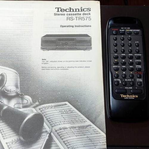 Technics RS TR 575 double cassette deck like new with remote