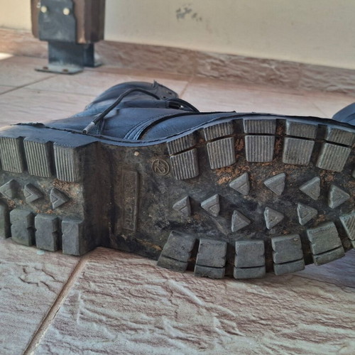 Greek black army boots size 42