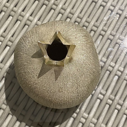 Elegant Gold Decorative Pomegranate, symbol of prosperity