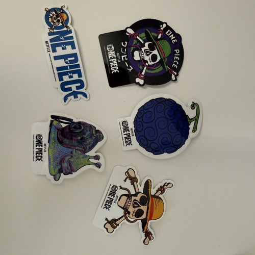 One Piece Netflix collectible sticker set with box