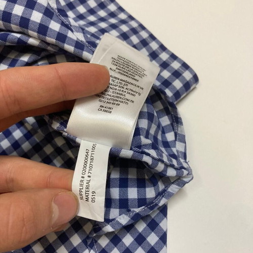 Ralph Lauren shirt XXL classic fit dark blue white checked with dark blue pony