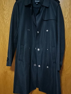 Stradivarius coat black like new, autumn or spring wear