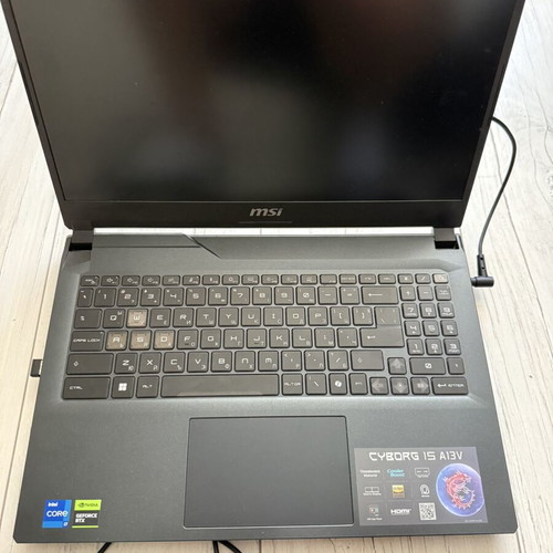 MSI Cyborg 15 A13V laptop like new with mouse and headphones