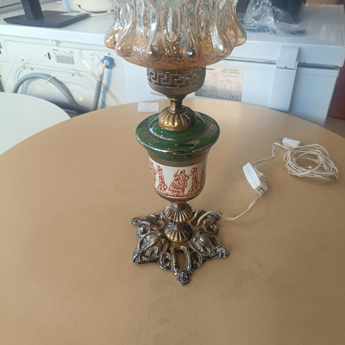 Vintage table lamp used, dimensions 0.42x0.15 m
