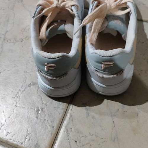 Fila women's athletic shoes like new, size 38, white-gray