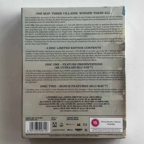 The Good, The Bad, The Weird 4K UHD Blu-Ray like new, subbed
