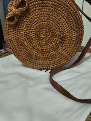 Beautiful summer shoulder bag like new, brown