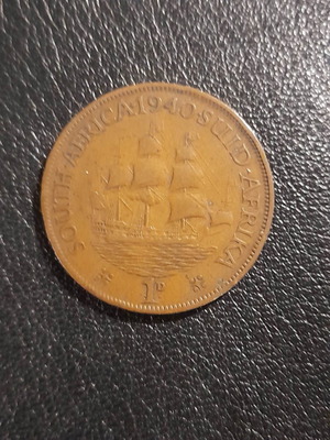 Νόμισμα South Africa One Penny 1940 μεταχειρισμένο, George VI