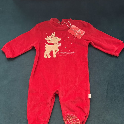 Nazareno Gabriella baby romper “My First Christmas” size 6-9 months