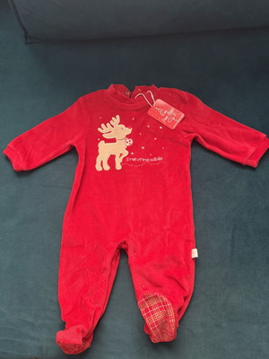Nazareno Gabriella baby romper “My First Christmas” size 6-9 months