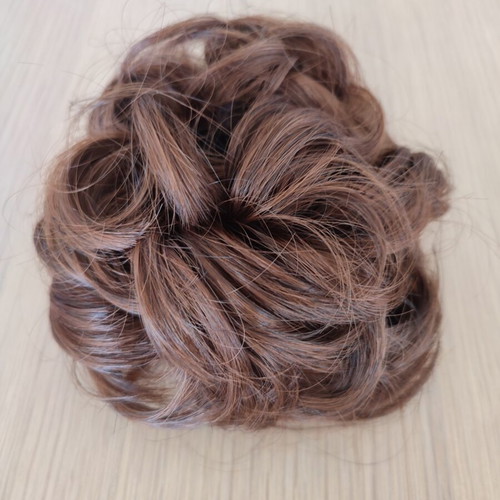 Chignon bun hairpiece light brown with warm undertones like new