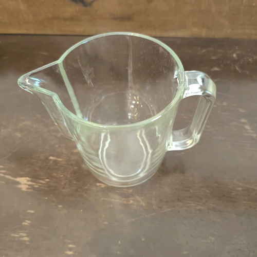 Glass jug like new with handle