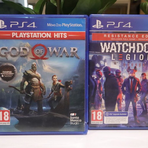 God of War and Watch Dogs Legion PS4 games