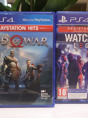 God of War and Watch Dogs Legion PS4 games