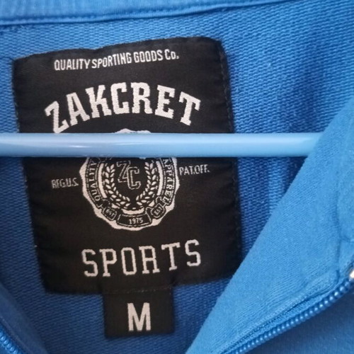 Hooded zipper sweatshirt used, blue, size M