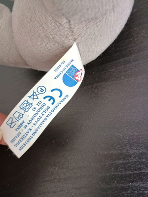 Plush keychain gray, like new