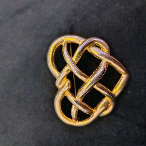 Heart pin used, vintage gold piece