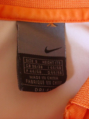 Vintage κοντομάνικη μπλούζα Nike Tennis μεταχειρισμένη, πορτοκαλί, μέγεθος Small