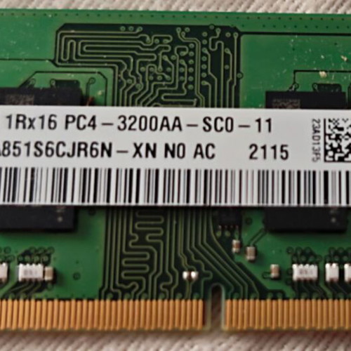 So-DIMM DDR4 8GB memory kit 2x4GB 3200MHz like new
