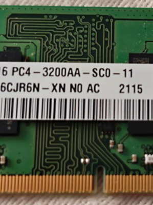 So-DIMM DDR4 8GB memory kit 2x4GB 3200MHz like new