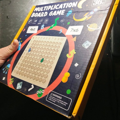 Montessori wooden multiplication math game like new