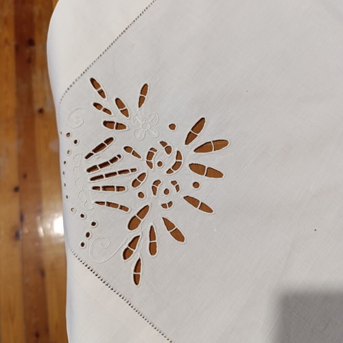 Traditional handmade embroidery with ancient Greek design, 70 years old