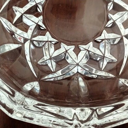 Large RCR Royal Crystal Rock 24% Crystal Ashtrays new, set of 4