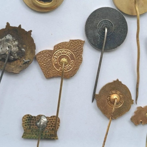 Yugoslavia Serbia King Alexander I Metal Stick Pin Badges Lot of 13 used