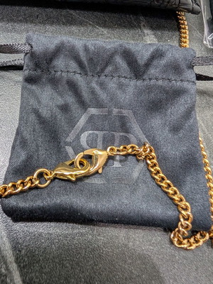 Philipp Plein Sunglasses Case with Chain New Black