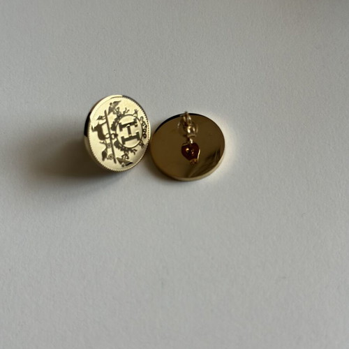 Earrings made of steel like new