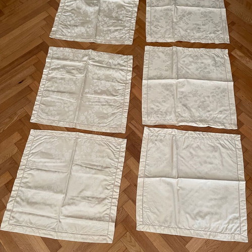 Alfa tablecloth with 12 cotton napkins set, new