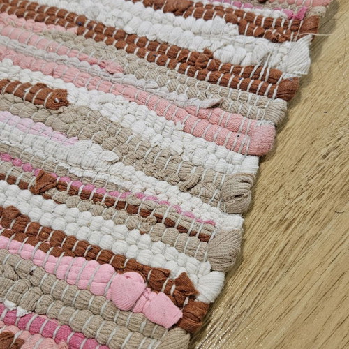 Woven floor rugs x2
