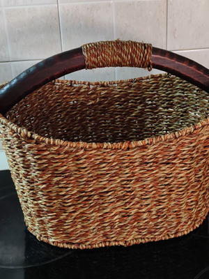Wicker basket like new for decoration