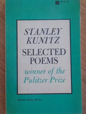 Stanley Kunitz Selected Poems book used