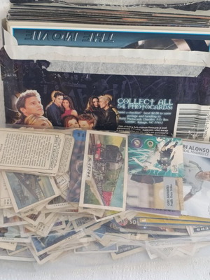 Large collection of cards, movies, sports used