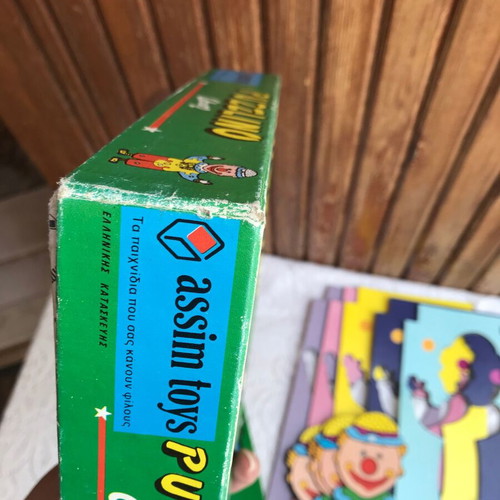 Puzzlino Clown by Assim Toys vintage board game used