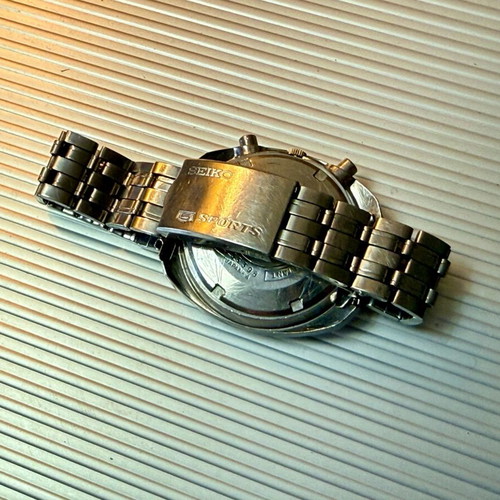 Seiko Vintage Chronograph 7017-8000 used, blue